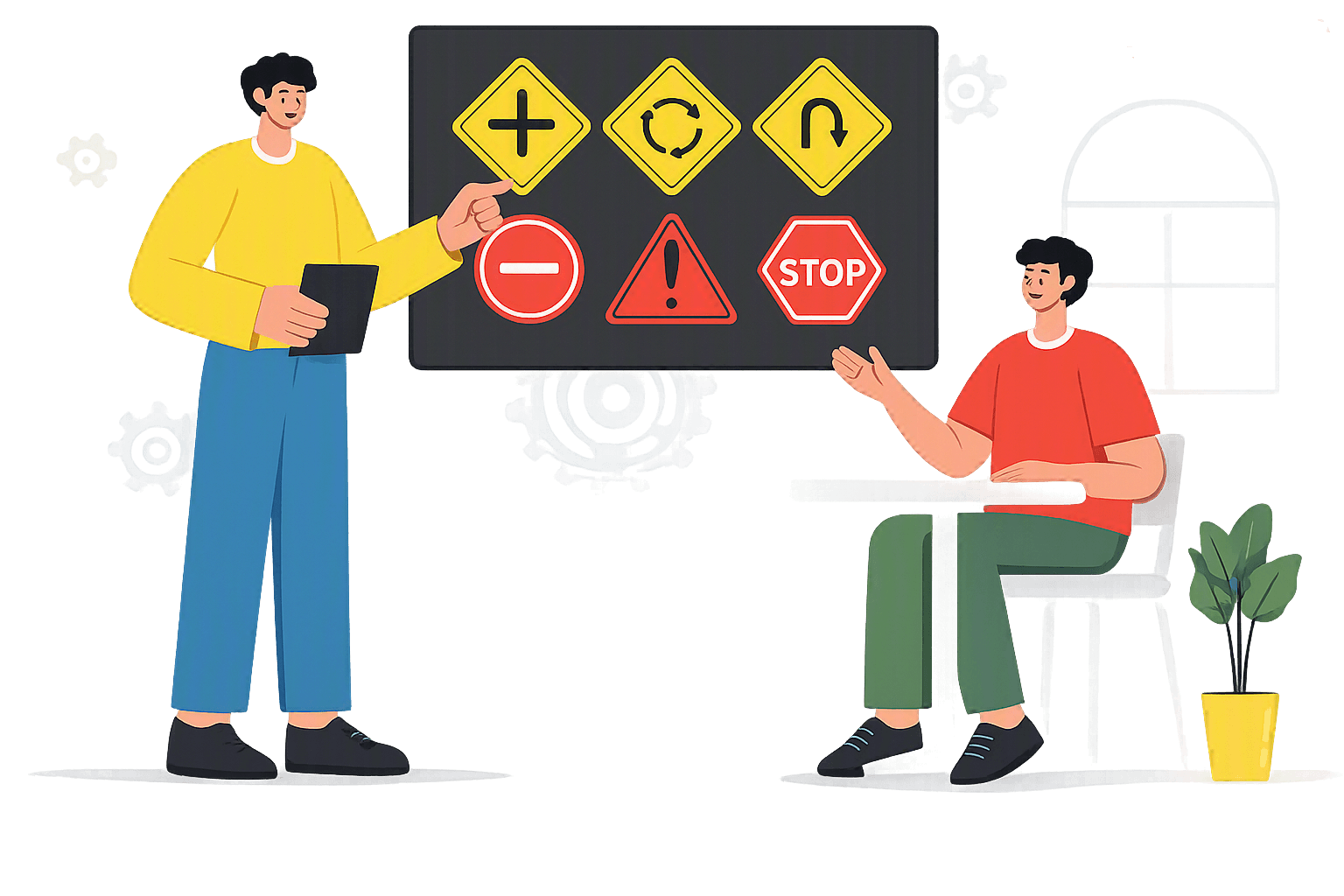 Steering Wheel Illustration